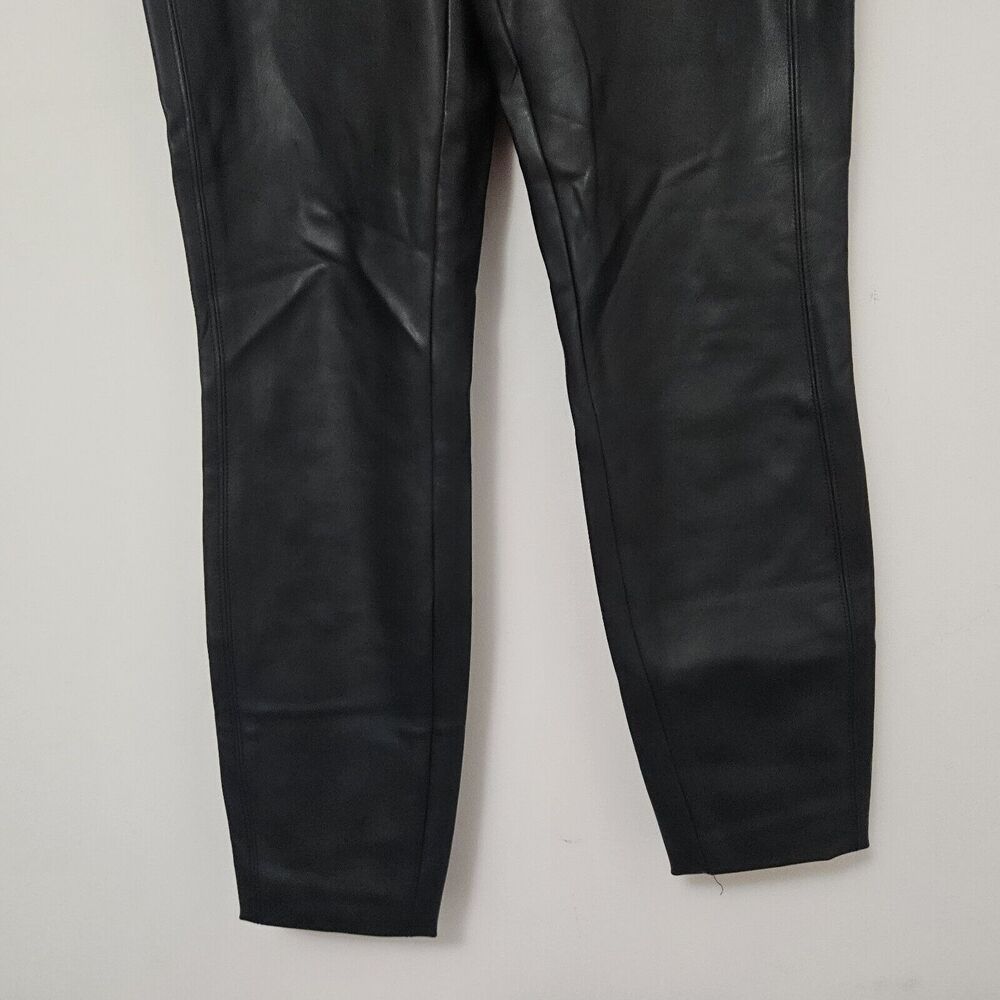 RACHEL ZOE Women's Black Faux Leather Skinny Pants Size 2 - Picture 3 of 8